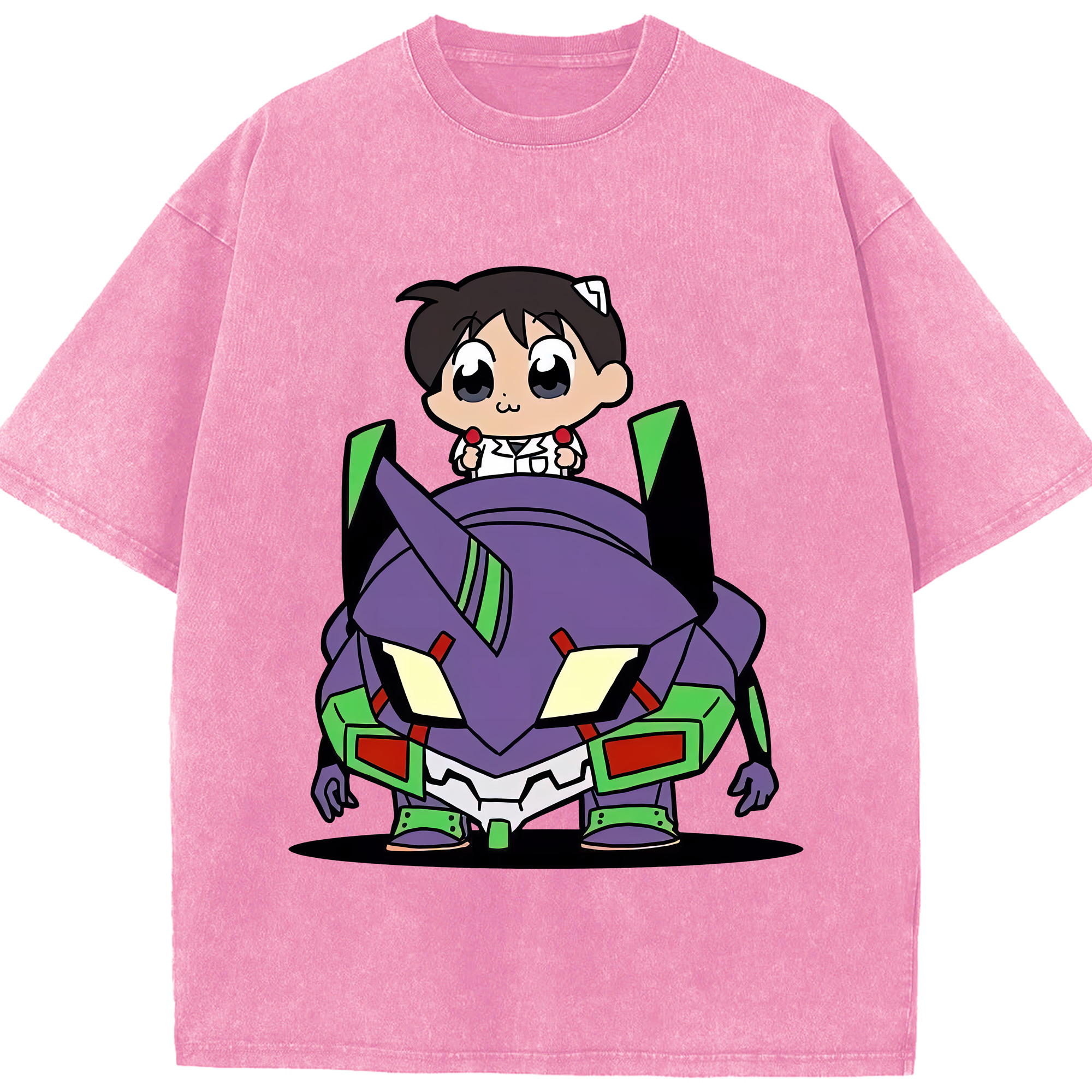 （画像用） EVA 新世紀エヴァンゲリオン 綿100% ヴィンテージ風 半袖Tシャツ（フロントプリント）